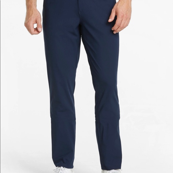 Puma Other - Puma Men’s 38/32 Dry Cell Flat Front Sport Lifestyle Stretch Golf Pant Navy